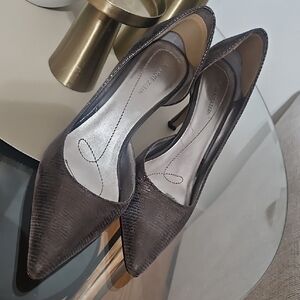 Anne Klein Women's Textured Gray Heels